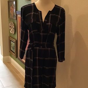 Plaid Belted Shirt Dress